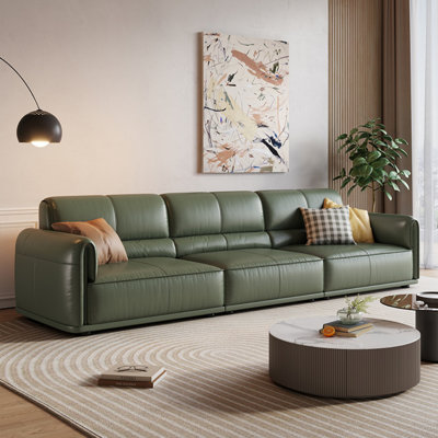 Simple Retro Casual Faux Leather Sofa