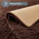 Tapis confortable à poils longs en brun - chaud et confortable