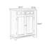 Banc de rangement pour chaussures en bois massif noyer-764647787