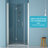 32W X 72H Foldable Frameless Shower Door With Tempered Glass, Space-Saving And Adjustable For Modern Bathrooms, Shower Door-123698821