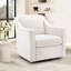 Fauteuil d'appoint pivotant large et haut Charitini-150820217
