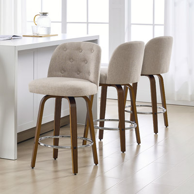 Swivel Upholstered Counter & Bar Stool