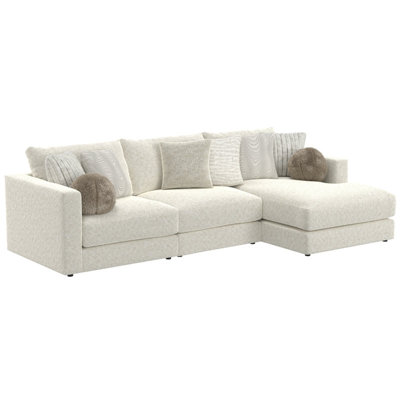 Ritzy Modular Sectional (Chaise), 39" H x 131" W x 72" D, Right Hand Facing