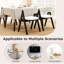 Fauteuils de cuisine rembourrés avec siège rembourré Mid-Century-52564016-52564030