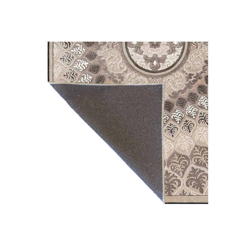 Tapis tissé à motif géométrique Creative, Sous-tapis carré 3 pi 3 po inclus