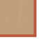 Nannette Handmade Medium Beige Berber with Burnt Orange Cotton Border Area Rug