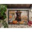 Chocolate Lab Fall Kitchen Pumpkins Doormat DAC1788-1187207748