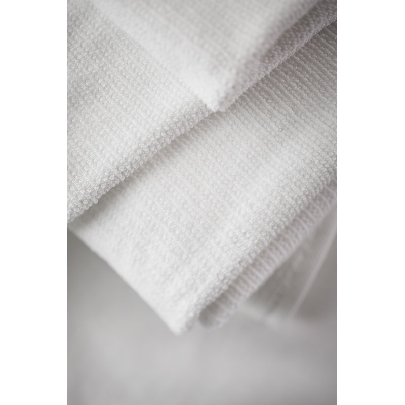 Bath Linens Bath Sheet with Textured Weave, White
