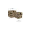 Templeton Solid Wood Block Side Table Set