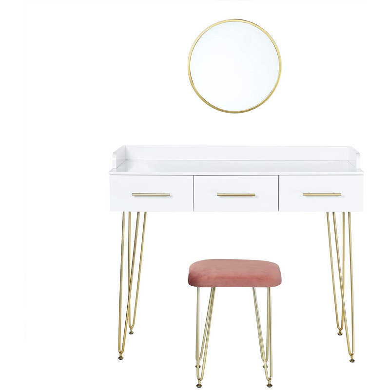 Margrett Dressing Table with Mirror