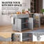 Drop Leaf Rolling Kitchen Islands 132.5 cm W Kitchen Island with-294217846