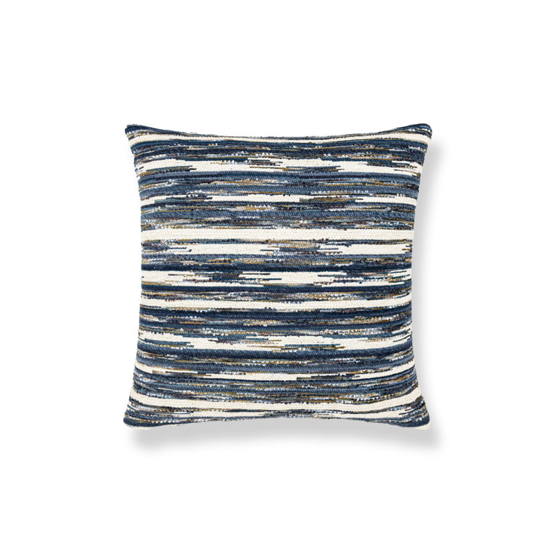 VILLELAURE PILLOW, Indigo Horizons, Square - 22"H x 22"W