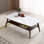 Ash wood rock plate coffee table