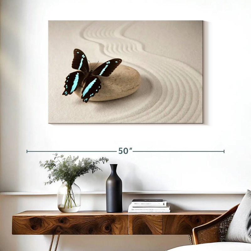 Zen Butterfly, 26" H x 39" W