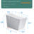 Square Built-In Tank Smart Toilet For Bath - Remote Command, Auto Flush Mechanism, Heated Seat Feature, Led Panel, User Tailored Settings, White With Fixed Bathrooms Controlled, Flush, Seat,-125665553