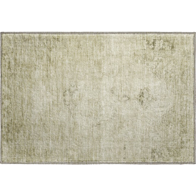 Premium Machine Washable Kiyondrea Beige Rug