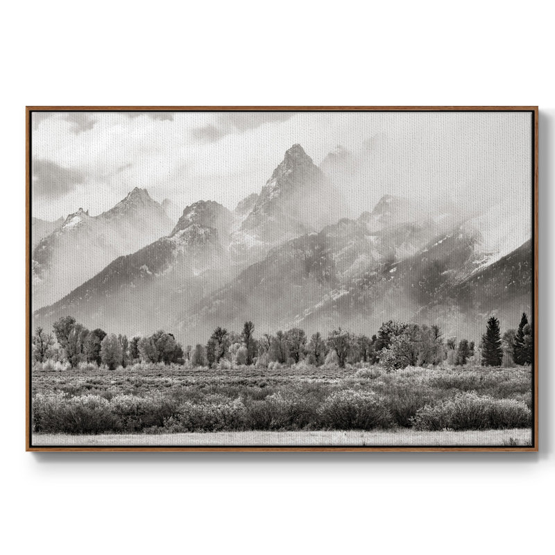 " Teton Range ", 27" H x 41" W x 2" D, Walnut