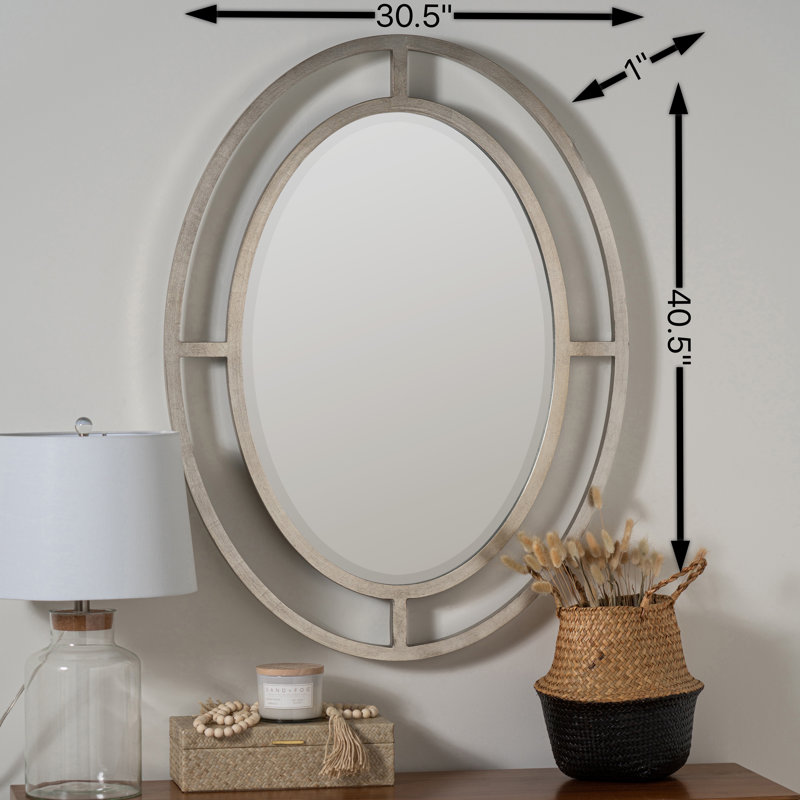 Miroir d'appoint Ara, Argent