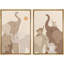 «Baby Animal Elephant Kid's Room Decor Nursery», ensemble de 2 reproductions d'art sur toile encadrées-109881752-109881753