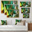 Vagues liquides dans les tons de vert IV - décoration murale moderne en toile-1736661556-1736661505