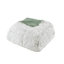 2 pièces d'édredon à poils longs en fausse fourrure pour lit simple / simple TG, de couleur blanche, lavable à la machine et chaud TG avec rembourrage doux au revers, -