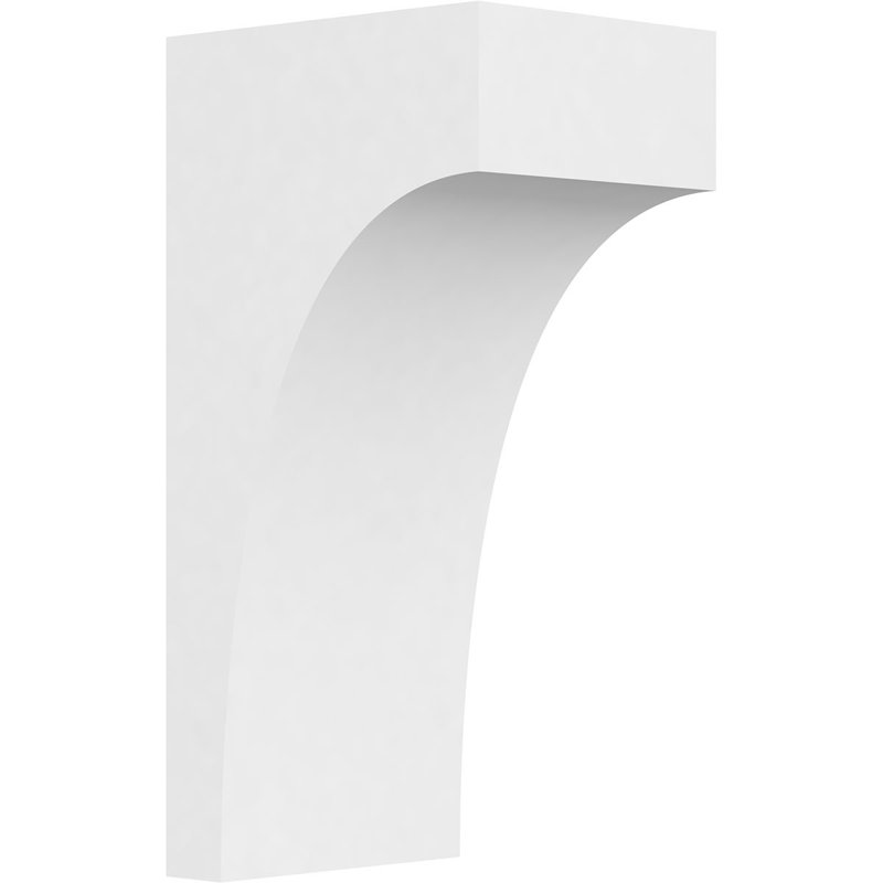 Corbeau standard en PVC de qualité architecturale Stockport, H 18 po x l 7 po x P 9 po