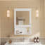 Wall Mounted Bathroom Storage Cabinet With Mirror, Enclosed Storage And Open Shelving, Ideal For Modern Home Organization And Grooming-2010825517