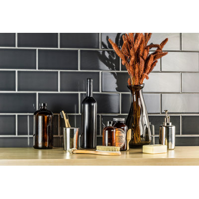 Index 4" x 8" Polished Ceramic Subway Wall Tile (10.76 Sq. Ft. / Case)