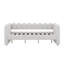 Grand lit de jour rembourré avec dossier et accoudoirs, lit de jour avec lattes, assemblage facile-132941769