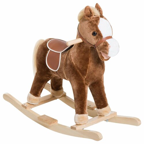 Qaba Kids Plush Toy Rocking Horse & Reviews | Wayfair