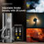 Cf5 Machine à brouillard intelligente avec lumière RVB magnétique et télécommande - Machine à fumée portative 40 W pour les fêtes, la photographie, la décoration intérieure