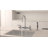 8 Inch Stainless steel 2-Handle Brushed Nickel Kitchen Faucet with Pull Out SideSprayer