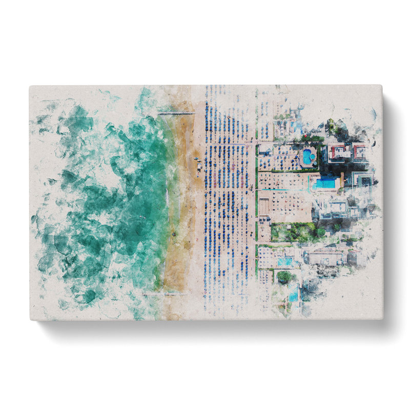 Lido Di Jesolo In Italy - Wrapped Canvas Print, 35cm H x 50cm W x 3cm D