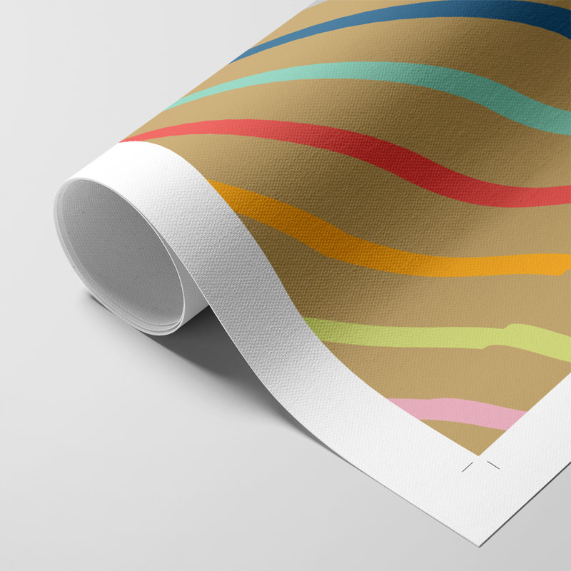 Stripes -Canvas Print Only - NOT FRAMED, 27" H x 18" W