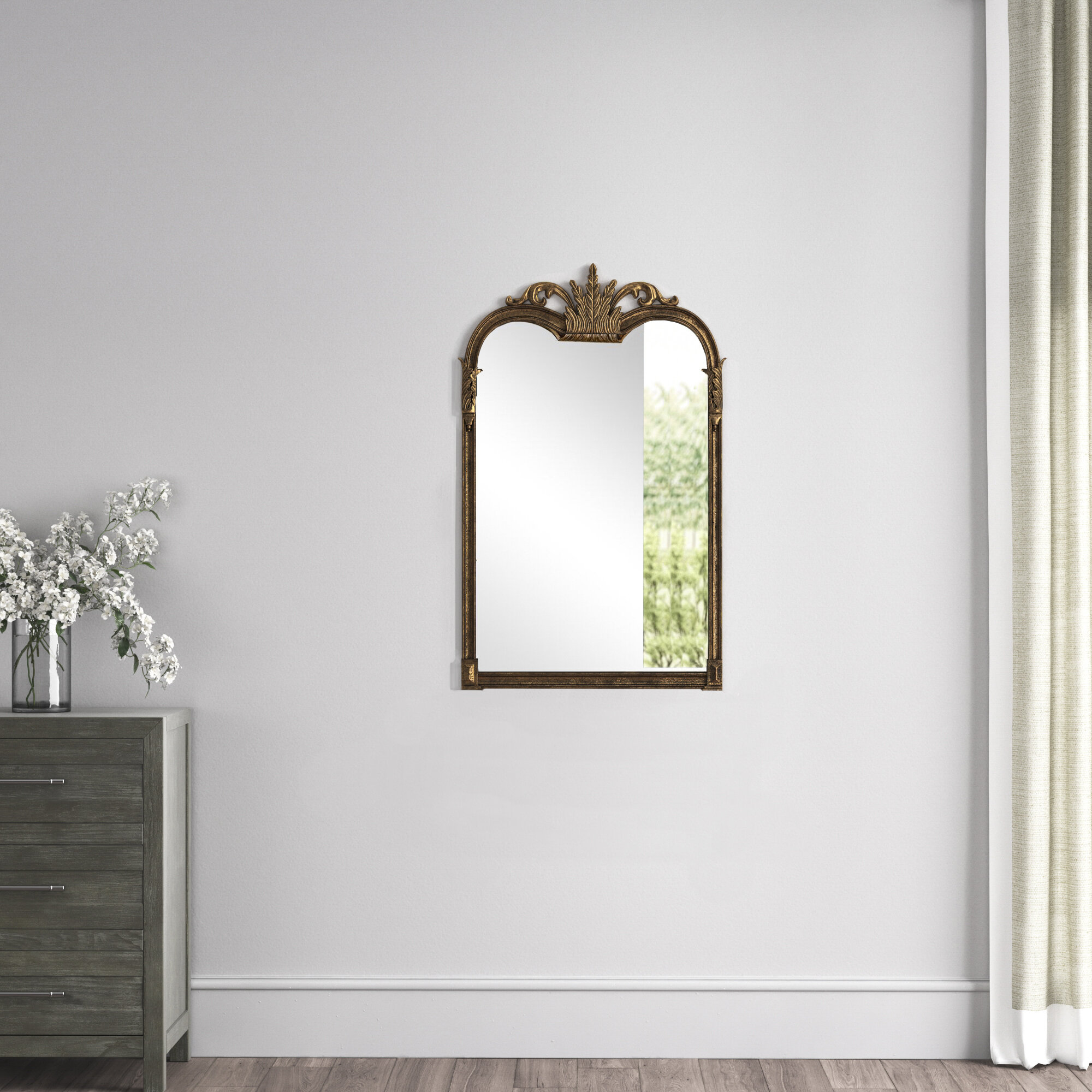 Greyleigh™ Zeigler Metal Flat Wall Mirror | Wayfair