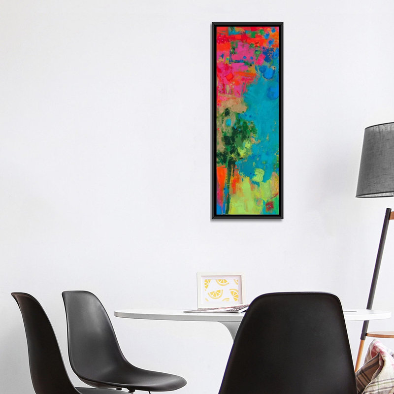 «The Peacock», impression sur toile, H 36 po x l 12 po x P 1,5 po, Toile avec cadre noir