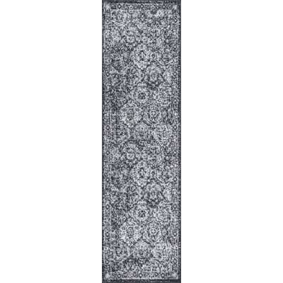 Tapis noir / ivoire Modern Persian