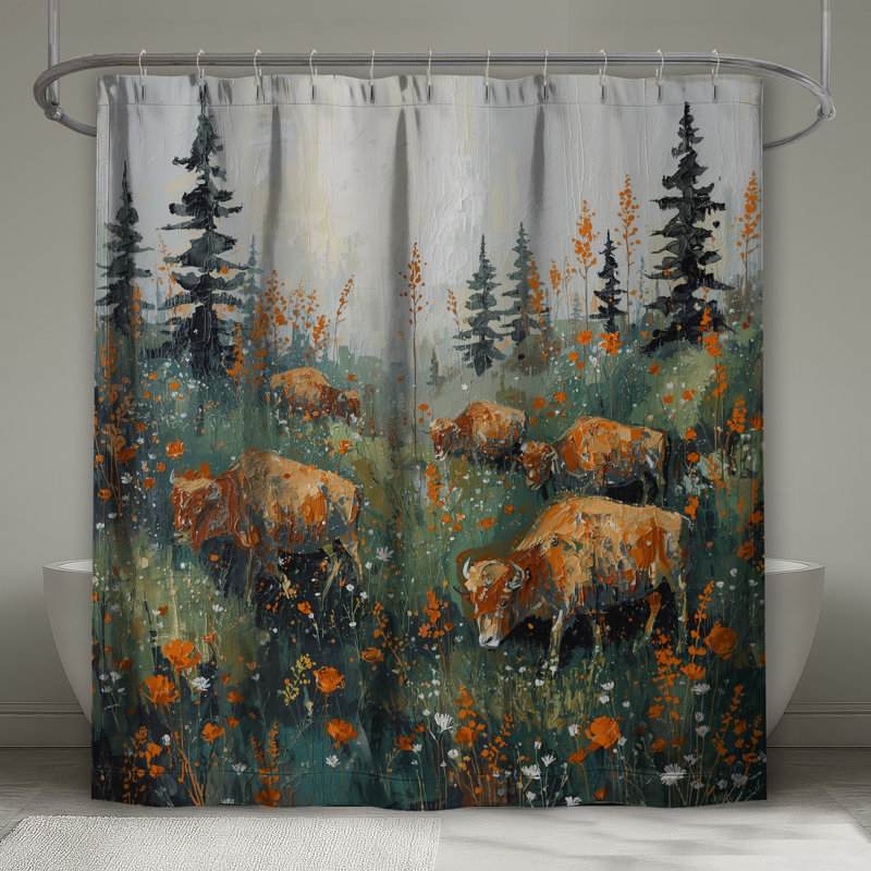 Rideaux de douche Buffalo In Wildflowers, L 70 po x H 84 po
