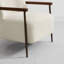 Fauteuil d'appoint en faux sherpa avec coussin lombaire Ashwanth-254091958