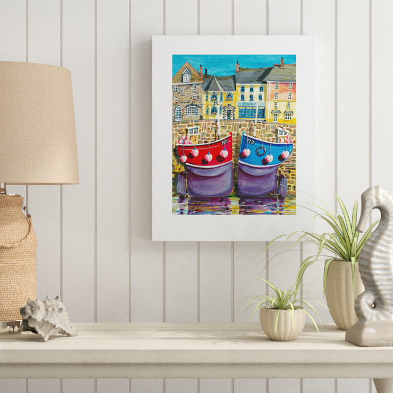 Padstow Boats - No Frame Painting, 50cm H x 40cm W x 1.3cm D
