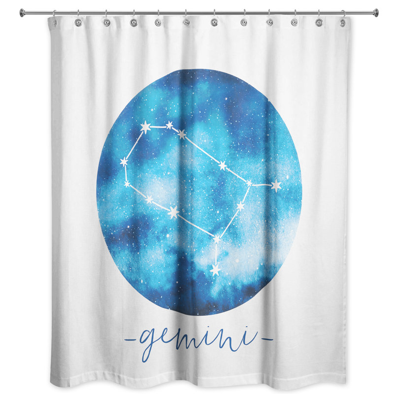 Dulin Gemini Zodiac Constellation Shower Curtain