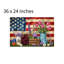 Tapis de bain à motif floral American Country, 36 x 24