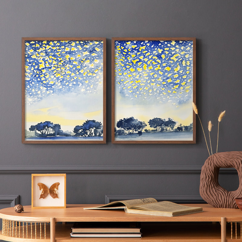 ABSTRACT Series DCCVVII - Reproduction encadrée de qualité supérieure - prête à être accrochée - aucun clou requis - aucun clou requis