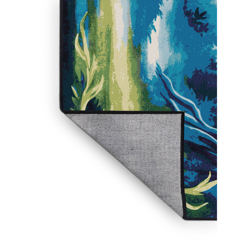 Whispering Leaves Rug, Round 7'