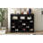 Sleek Design 24 Shoe Cubby Console, Modern Shoe Cabinet With Curved Base, Versatile Sideboard For Hallway, Bedroom, Living Room-478257244