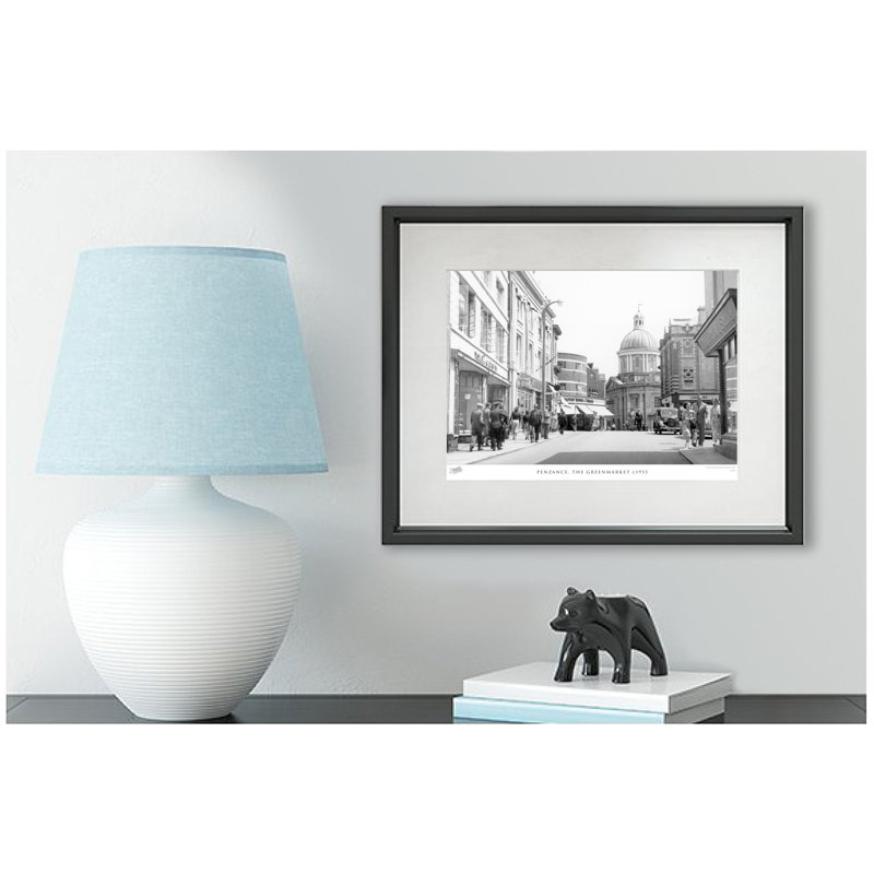 Penzance, The Greenmarket C1955 - Single Picture Frame Print, 28cm H x 36cm W x 2.3cm D