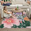 Tapis lavable pour tapis de salon antidérapant à motif floral antidérapant-312658568
