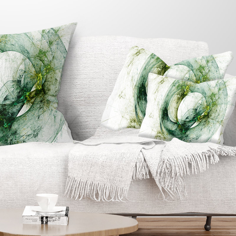 Far Spherical Galaxy - coussin imprimé abstrait