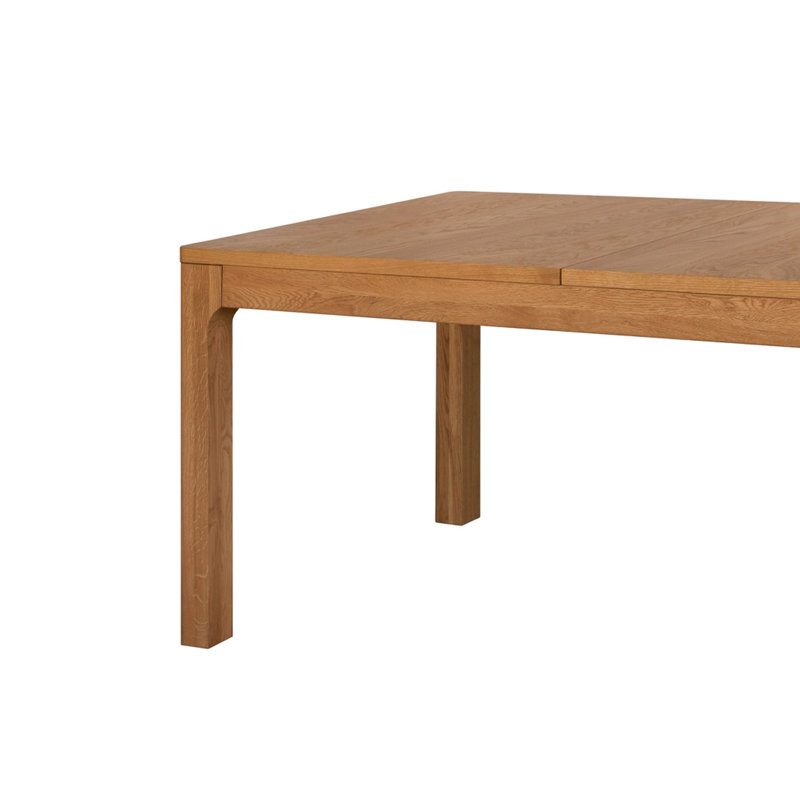 Sledmere Manufactured + Solid Oak Wood Extendable Dining Table 160-250