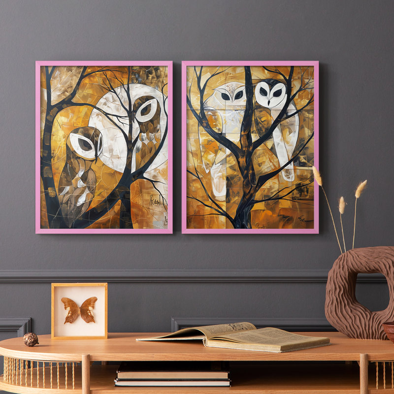 ANIMALS Series Lxxiv - reproduction encadrée de qualité supérieure - prête à être accrochée - aucun clou requis - aucun clou requis